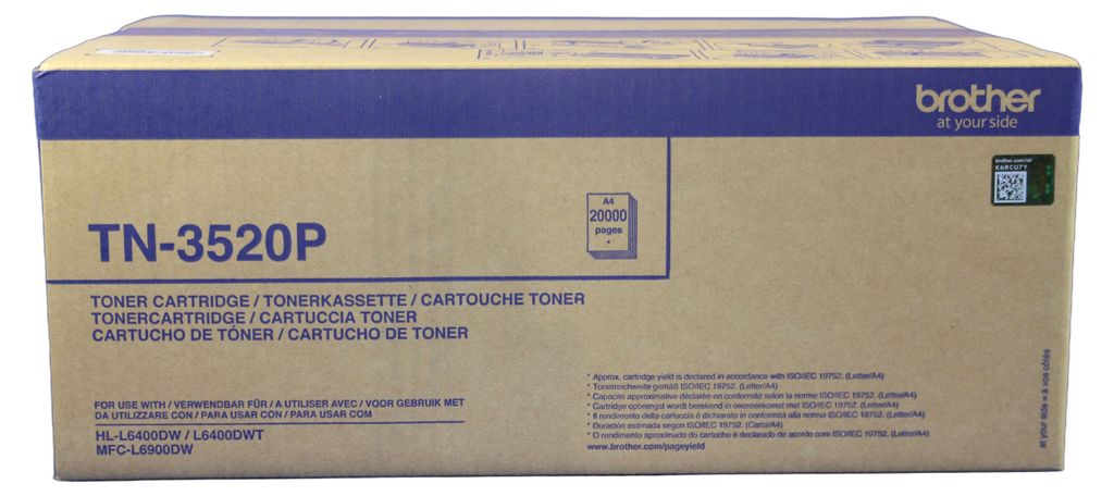 Brother TN-3520P toner cartridge 1 pc(s) Original Black Image du produit 
