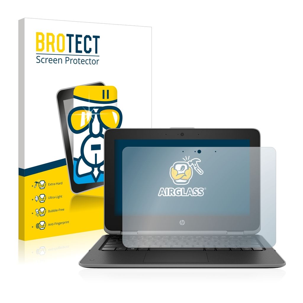 BROTECT Schutzglas für HP ProBook x360 11 G3 Schutzfolie Panzer Folie Glas Display Schutz klar
