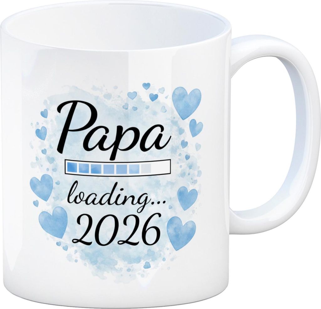 Papa loading... 2026 Kaffeebecher für werdende Väter