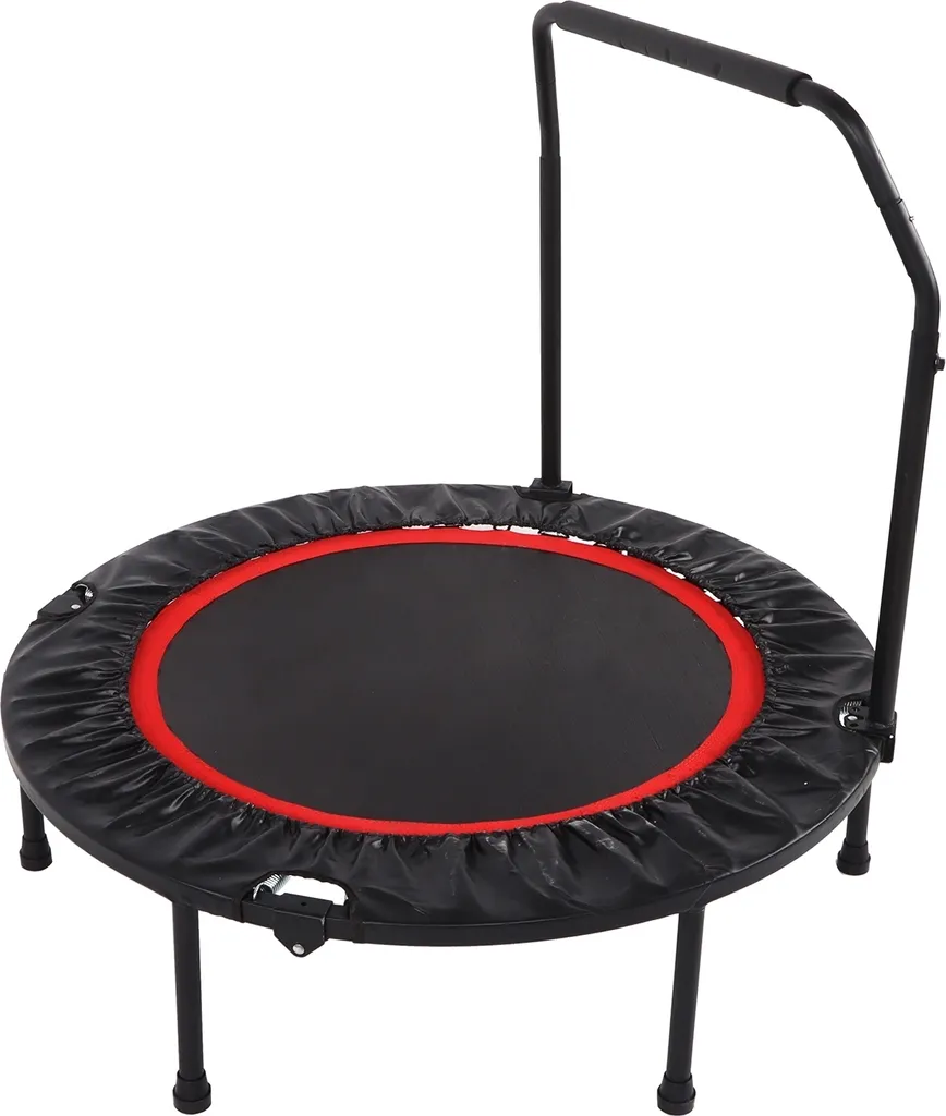 Trampoline de Fitness Intérieur et Jardin pour Sport à la Maison Noir