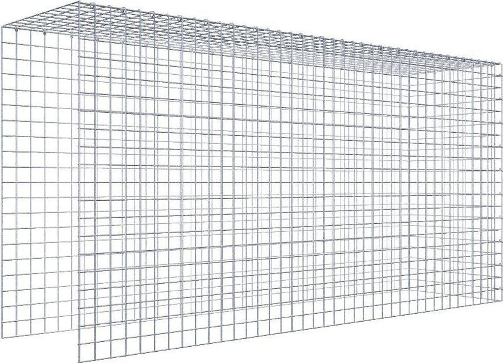 Anbaugabione Typ 4 200 cm x 100 cm x 50 cm (L x H x T), Maschenweite 5 cm x 5 cm, C-Ring