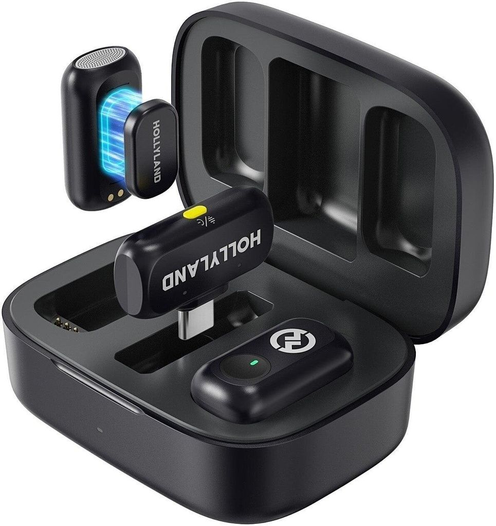 Hollyland Lark A1 Duo with USB-C RX + Charging Case Zestaw Zdjęcie produktu 