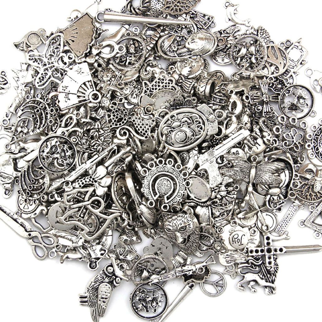 50 g Halskette, leicht, stabile Konstruktion, schwer zu verblassen, DIY-Halskette mit antikem Schlüssel für Geschenke-Antikes Silber