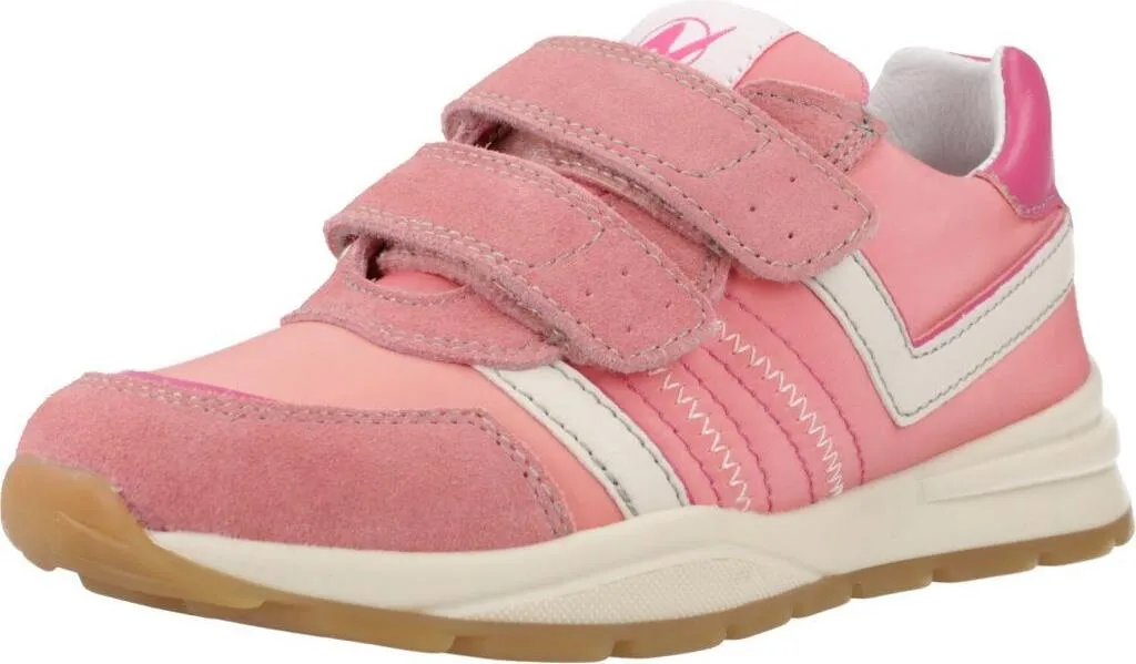 Naturino Evon 2 Vl Rose - Baskets en Cuir Souple pour Fille Pointure 24