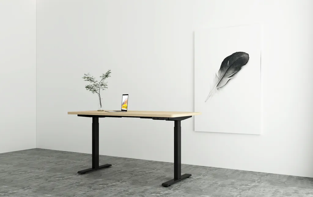 Structure Bureau Assis Debout Électrique Réglable en Hauteur 58x180 cm