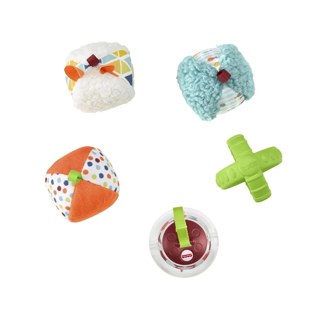 Jouet sensoriel bébé avec 5 découvertes : textures, sons et odeur vanille - 5