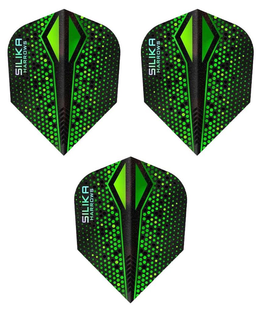 Harrows - Dart Flights "Colourshift X", Feder 3er-Pack PP4710 (Einheitsgröße) (Grün)