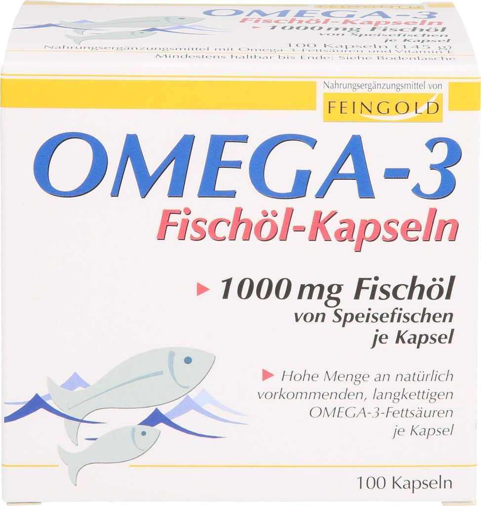 Omega 3 Fischöl Kapseln, 100 St. Kapseln