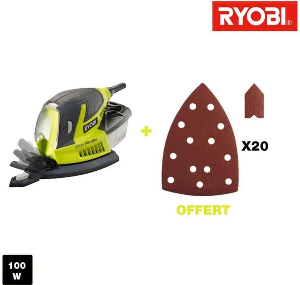 Exzenterschleifer Ryobi Dreieckig 100 W