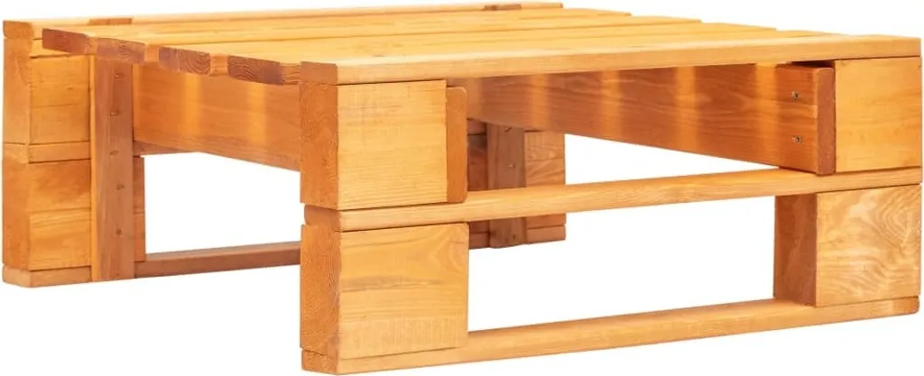 Sgabello da giardino in pallet Legno di pino impregnato marrone miele