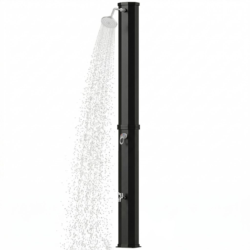Outsunny Solardusche 60L Gartendusche mit schwenkbarem Produktbild 