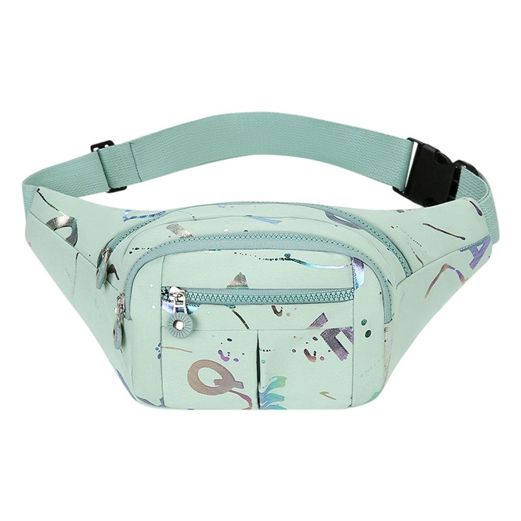 Bauchtasche Gürteltasche für Damen und Herren, Outdoor Sport Wasserdicht Hüfttasche, Grün