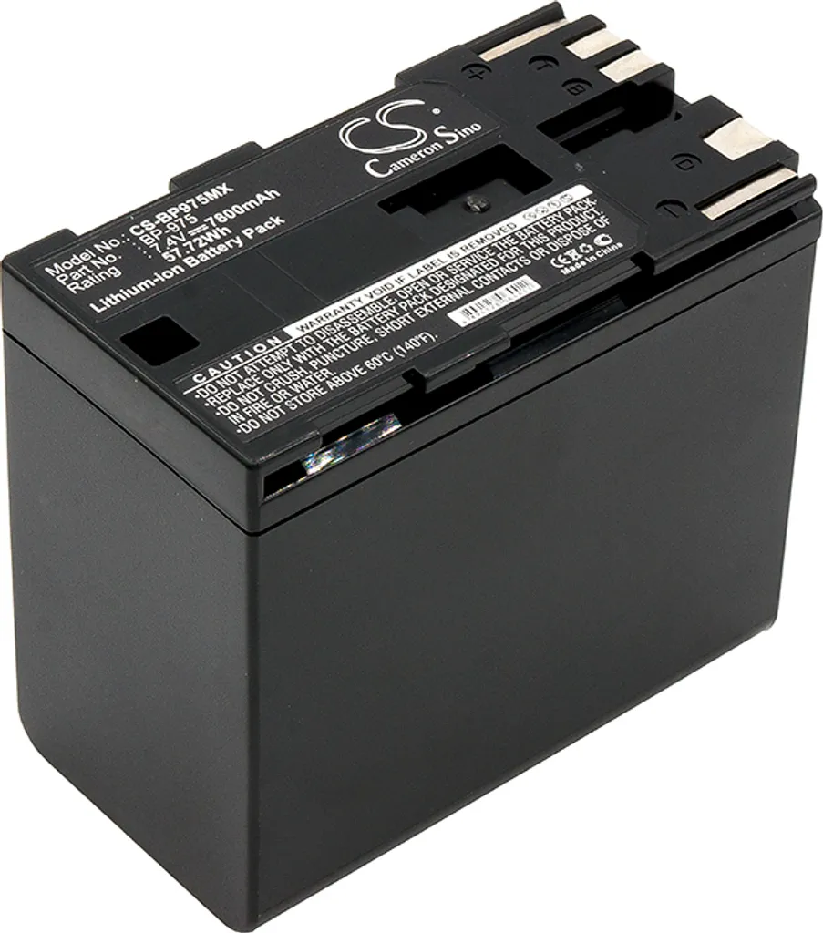 Batterie haute capacité BP-975 pour Canon XF305 XF100 XL H1 TECHTEK