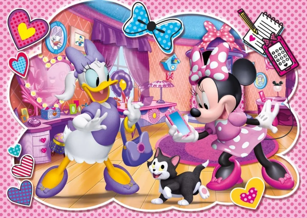 Puzzle Minnie Daisy 60 Pièces Robuste : Fini les Pièces qui se Cassent