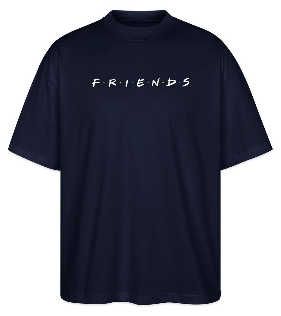 Spreadshirt Friends Logo Oversize Uni T-Shirt, S, Navy