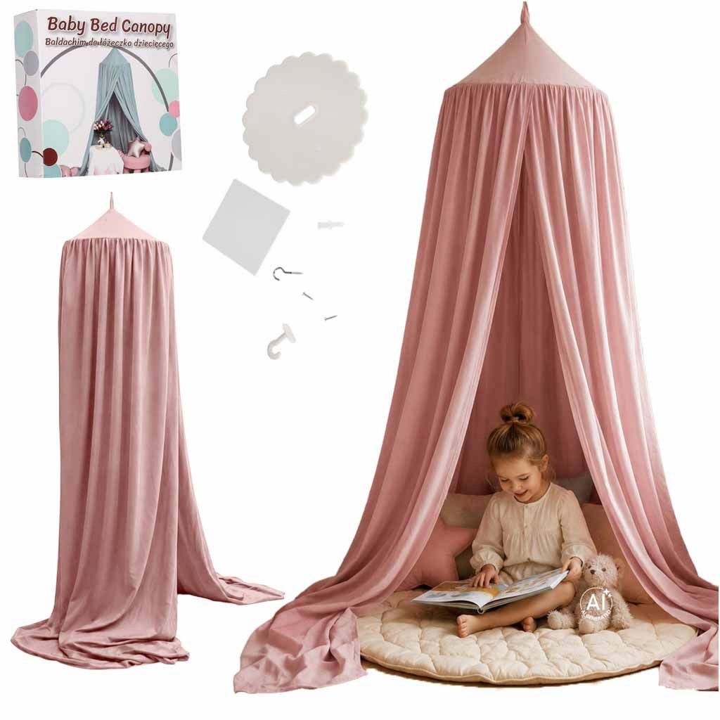 Kinderzelt für Babybett, Vorhang, Tipi-Zelt, Hängevorhang, Produktbild 