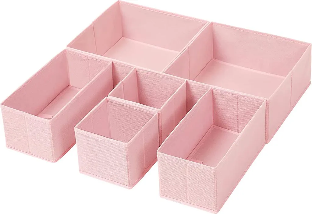 Boîtes de rangement tiroir lot de 6 séparateurs pour sous-vêtements