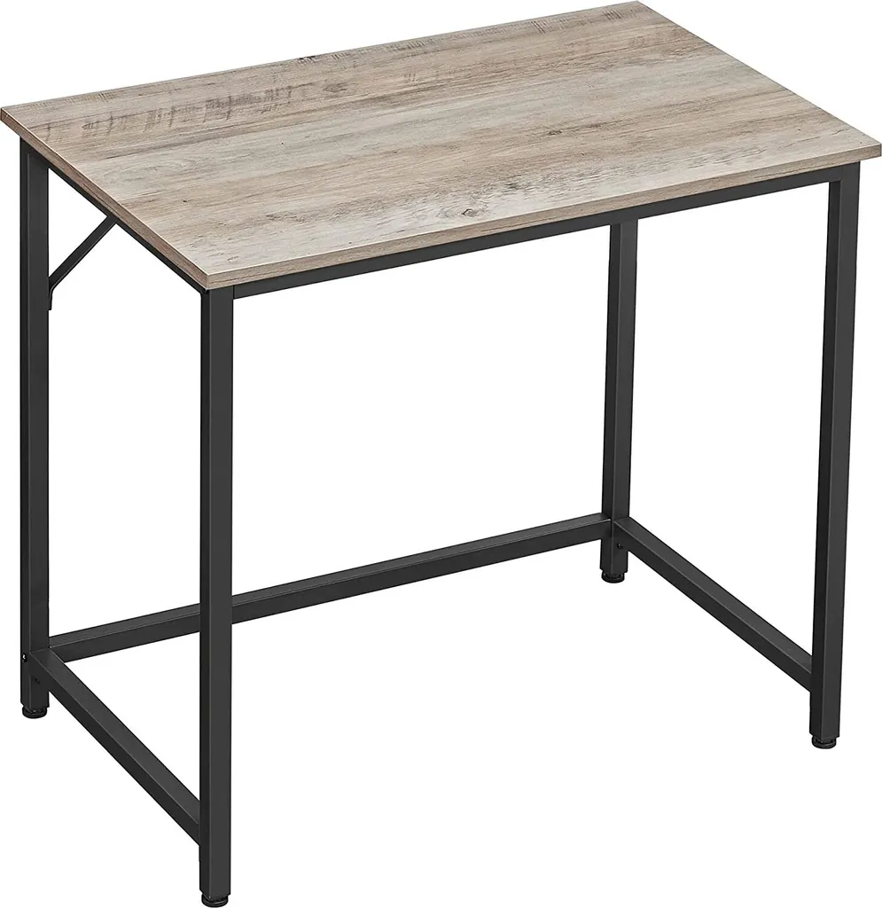 Bureau Petit Espace 80cm Greige - Solution de Travail Gain de Place