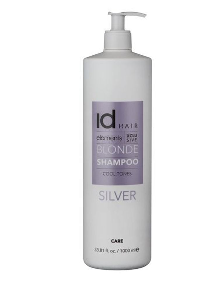 ID Hair Elements BLONDE XCLS Silver Shampoo 1000ml Produktbild 