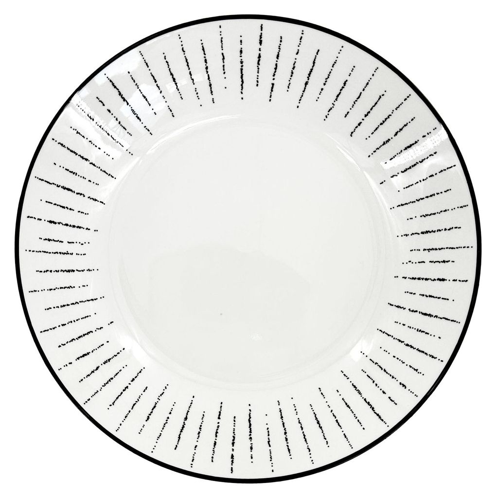 Głęboki talerz porcelanowy Linea Dash, ø 20,5 cm Zdjęcie produktu 