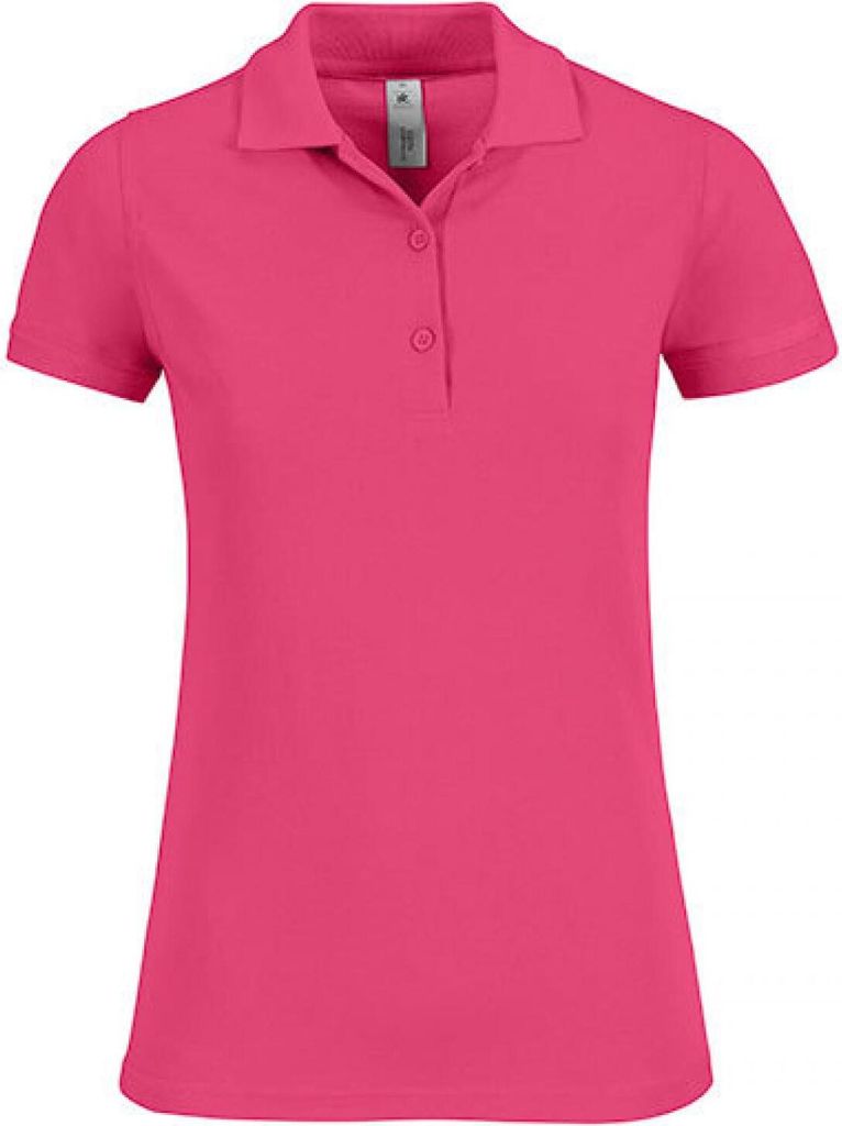 B&C PW457 | Damen Poloshirt Safran Timeless / Women - Farbe: Fuchsia - Größe: XS