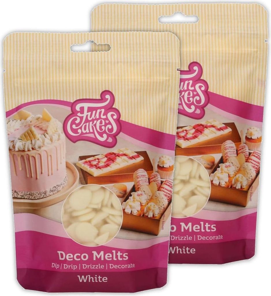AOS Set | Doppelpack Funcakes Deco Melts Weiß - White | Produktbild 