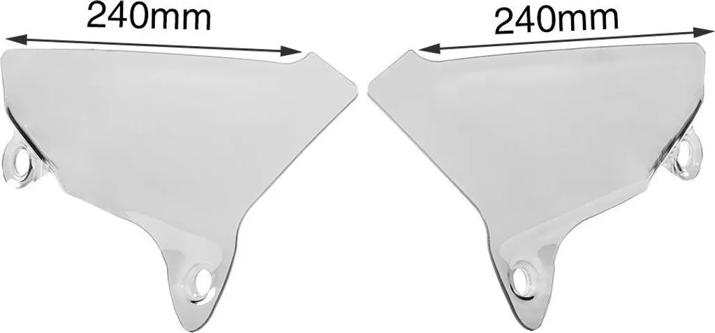 Réduire les turbulences sur Multistrada V4 - Déflecteurs WRS Clair 4mm