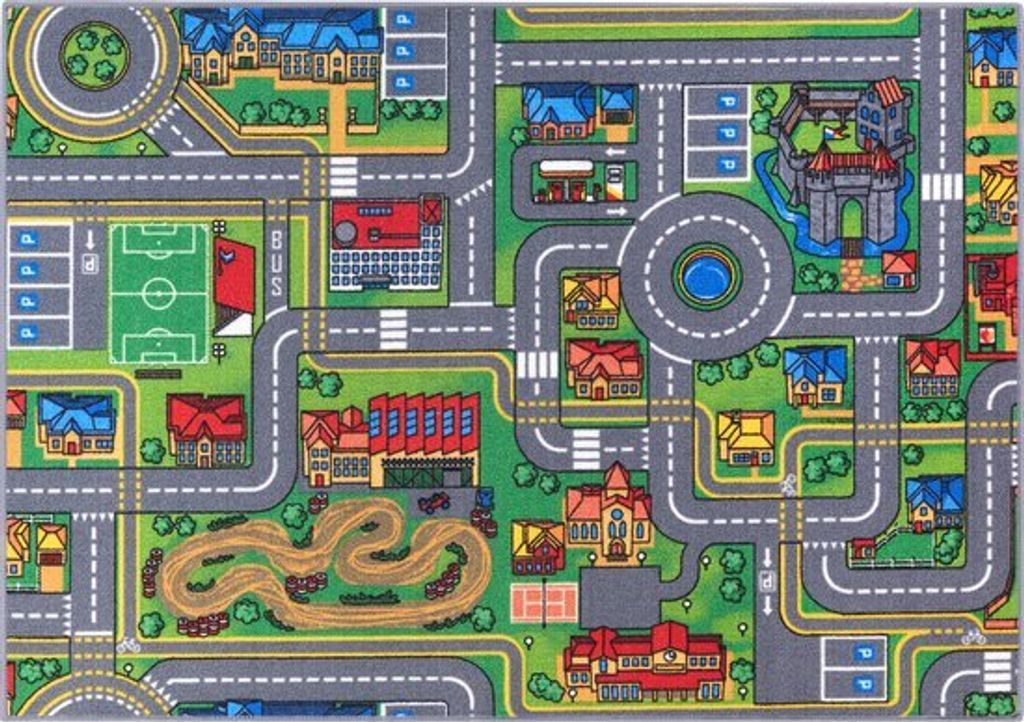 Carpet Studio Playcity Teppich Kinderzimmer - Spielteppich Produktbild 