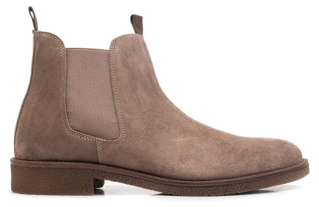 Omnio auton chelsea boots heren taupe suède Productafbeelding 