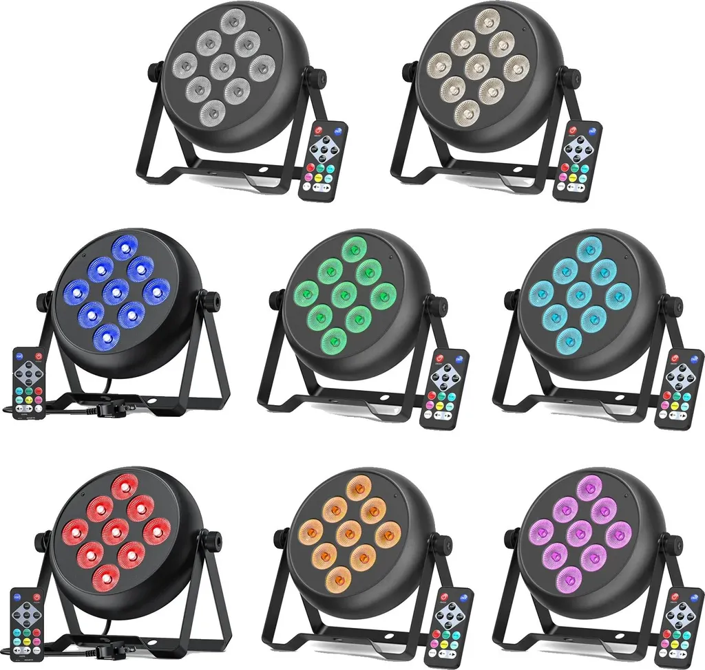 Projecteur de scène LED RGBW avec Télécommande pour Ambiance Facile