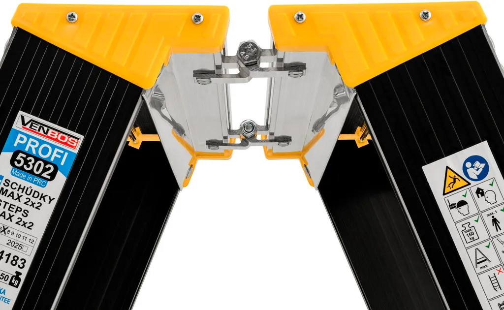 Échelle pliable VENBOS Profi Max 5302 en aluminium robuste 2 sections