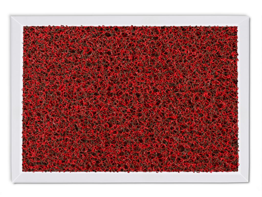 Alu-Desinfektionsmatte | Hygienic Mat | Spaghetti-Matten-Einlage | Rot | Größe: 48x68 cm