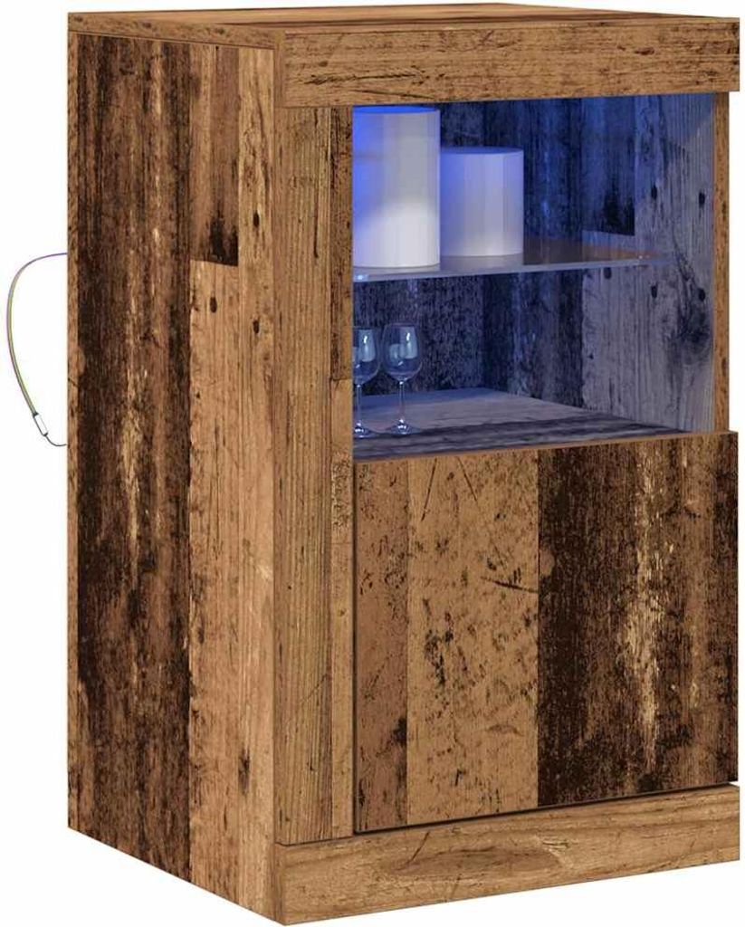 LED-Sideboard Altholz 41 x 37 x 67 cm Holzwerkstoff