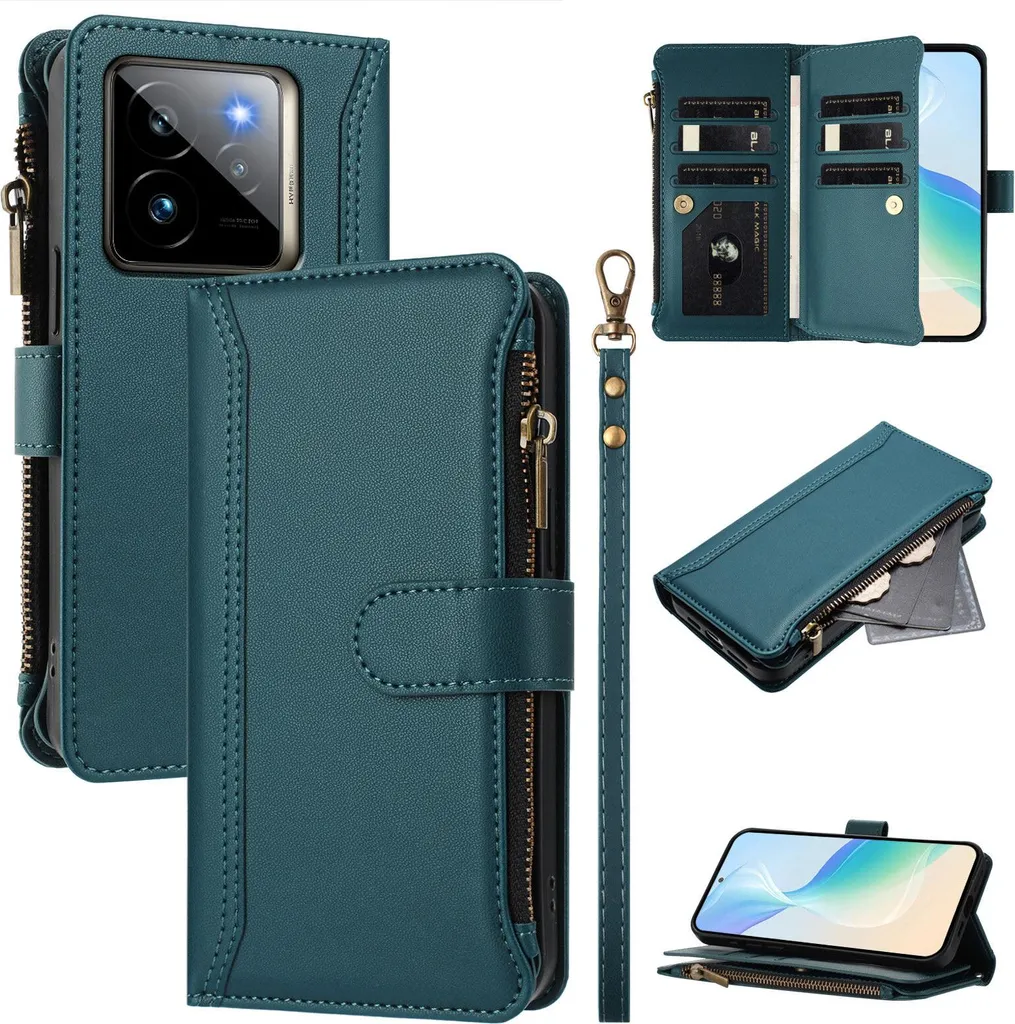 Custodia Antiurto Realme GT 7 Pro con Portamonete Zip e Supporto Video