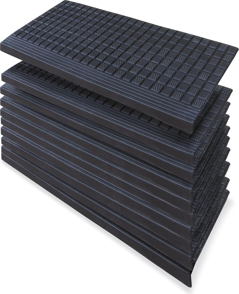 Antirutsch Treppenmatte - Geruchsneutraler Gummi - 1 Stück - 64,5 x 25 cm