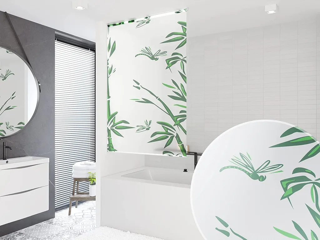 Rinnova il Bagno: Schermo Doccia Bambù 180x190 cm per una Spa a Casa