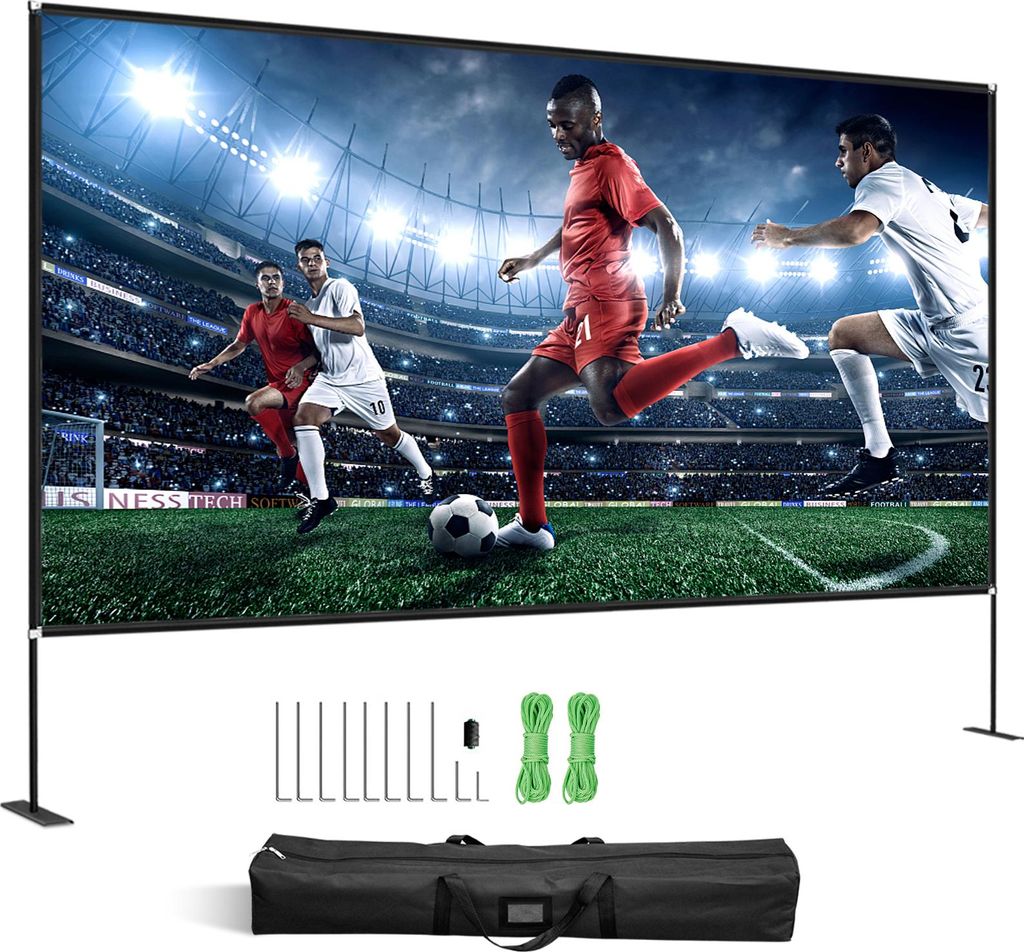 SucceBuy Outdoor-Filmleinwand mit Ständer – 150 Zoll Produktbild 