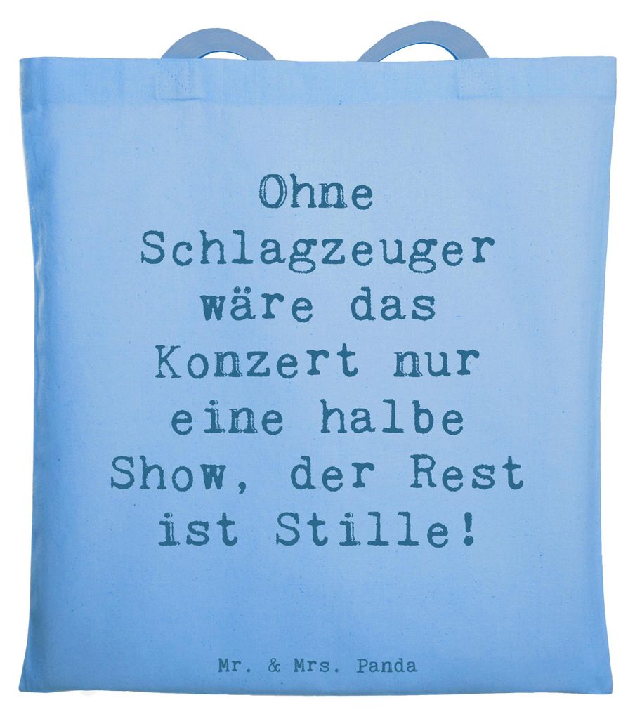 Mr. & Mrs. Panda Schultasche Spruch Schlagzeug Konzert - Produktbild 