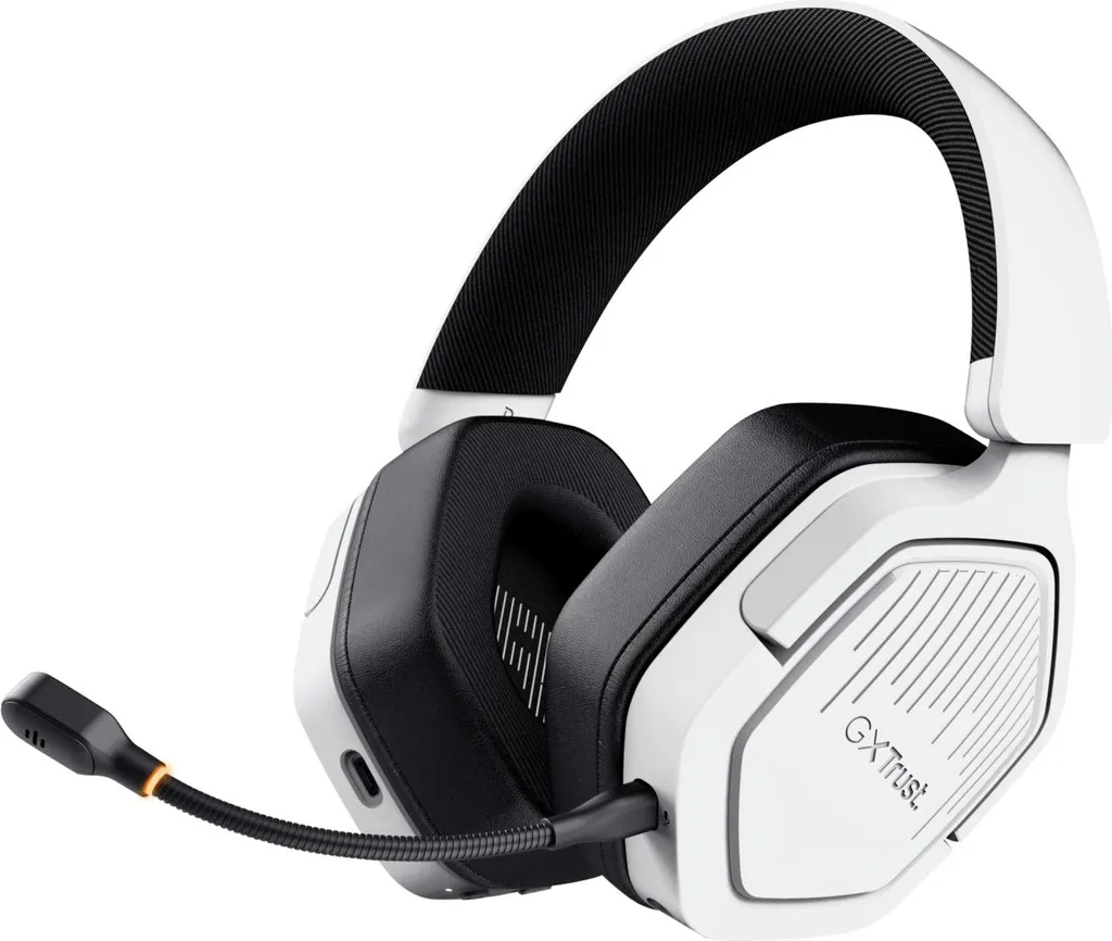 Casque Gaming Blanc Trust GXT493W Carus Sans Fil pour Sessions Intenses