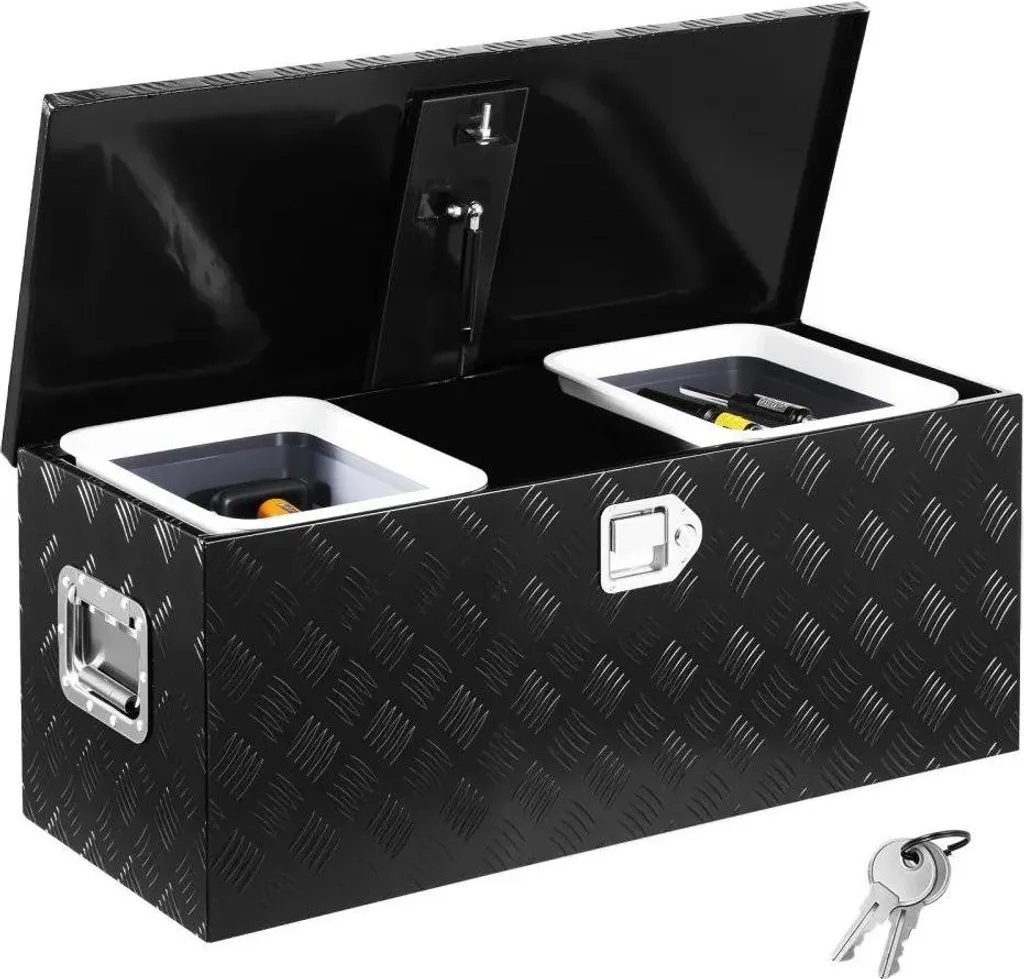 Coffre de rangement camion en alu 899mm - Organisateur plateau benne