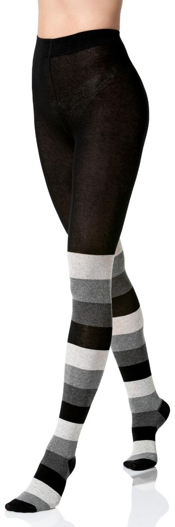 Yenita® - Pantimedias de punto de algodón, color gris Imagen del producto 