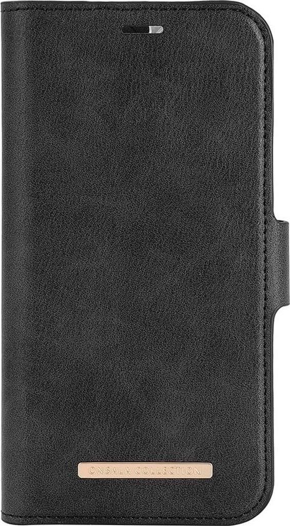 ONSALA Eco Wallet 2 Karte Recycled Mag Series iPhone 15 Plus Schwarz