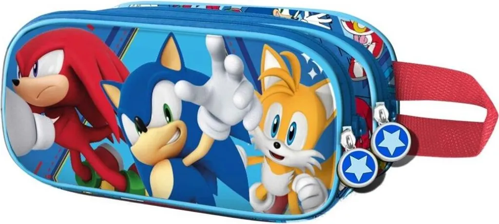 Fournitures Scolaires Sonic pour Écoliers avec Stylo et Crayon 3D