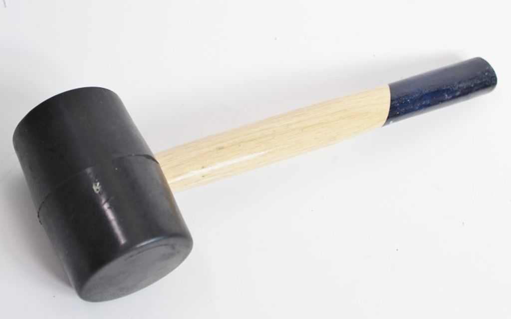 Gummihammer 44 mm Schonhammer Pflasterhammer Pflaster Stein Produktbild 