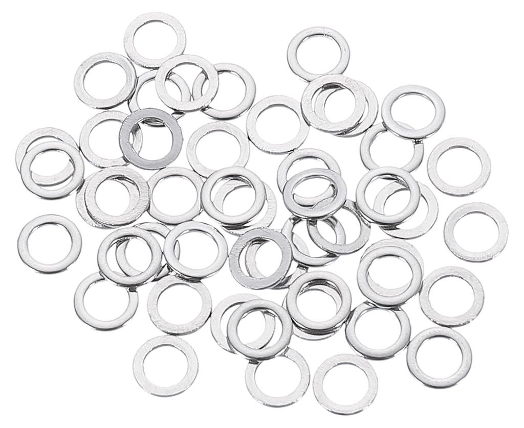 50 Stück M4-Ringe, 4x7x0,8 mm, verdickte Flachringe aus Edelstahl 304.