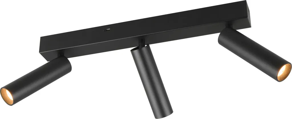 TRIO-Leuchten spot da soffitto AMBALA 3 luci WHT 44x17,50x13 cm faretto nero