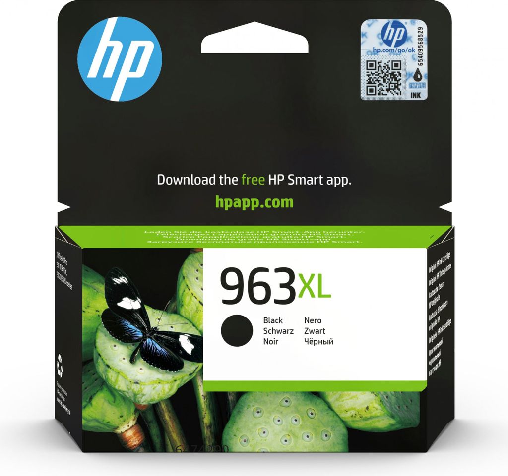 HP 963XL oryginalny wysokowydajny wkład atramentowy czarny, Zdjęcie produktu 