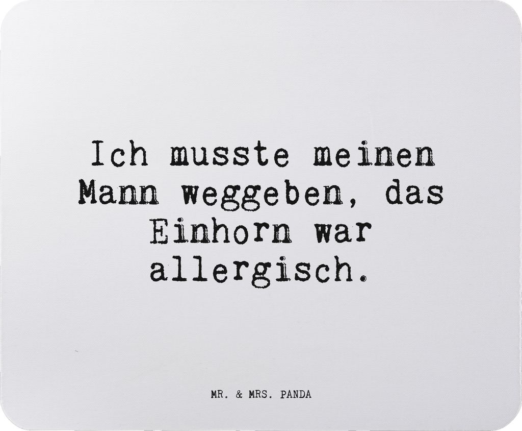 Mr. & Mrs. Panda Mousepad Ich musste meinen Mann... - Aquarellblau - Geschenk, Mauspad, Beziehung, Ehefrau, Mensch, lustig, mausteppich, laptop, Re...