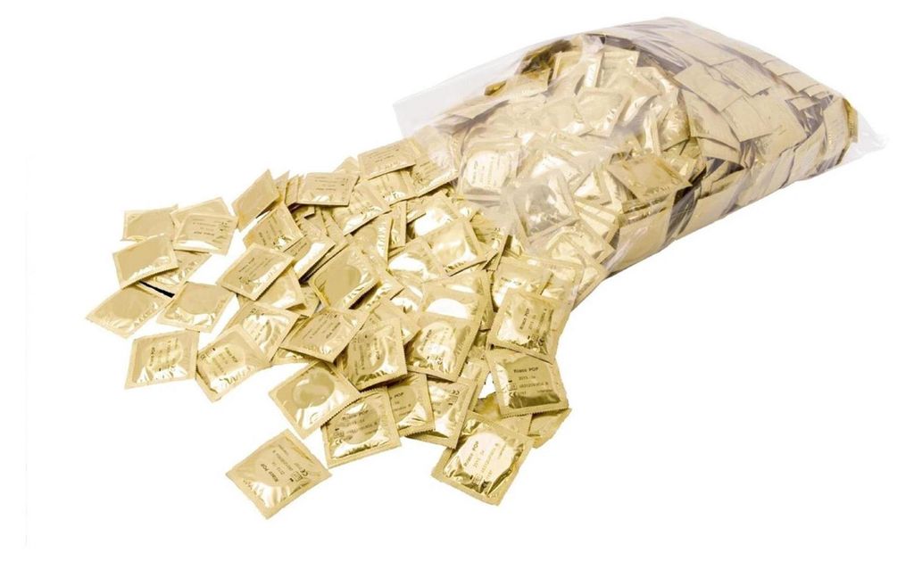Feuchte Kondome, 1000 Stück Großpackung