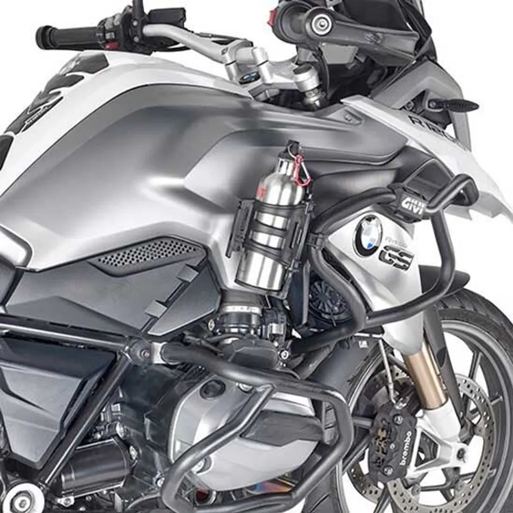 GIVI STF500S Support inox : fixez votre gourde sur vos valises de moto